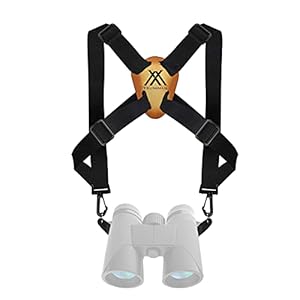 Trummul Binocular Harness Strap Best Chest Harness Strap for Hunters Photographers and Golfers (Black)