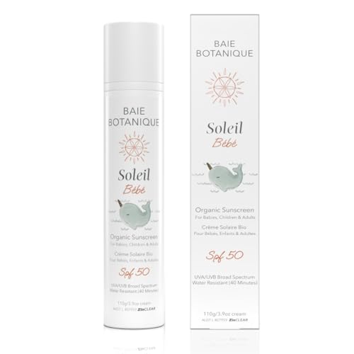 Baie Botanique Soleil Bébé Mineral Baby Sunscreen SPF 50, 110g