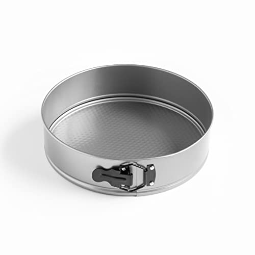 LACOR   68684   Moldes Repostería Round, Molde Bizcocho, Molde Desmontable, Acero al Carbono, Antiadherente, Libre de PFOA, Ecológico, Diámetro 24 cm, Capacidad 2,8 L