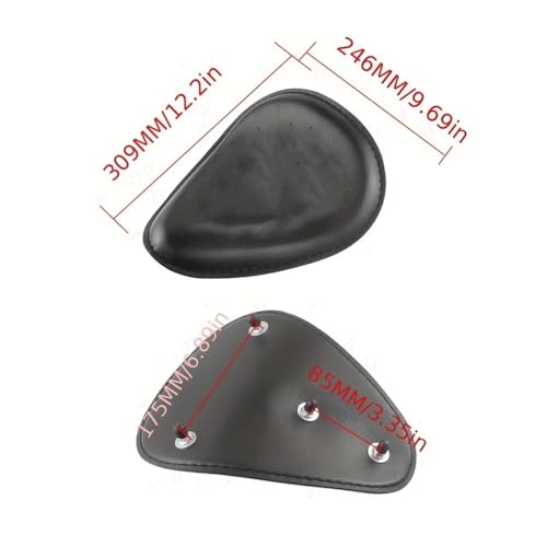 Siège de moto crâne customisé pour modification de selle unique - 6