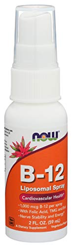 NOW Supplements, Vitamin B-12 Liposomal Spray with Folic Acid, TMG and B-6, 2-Ounce