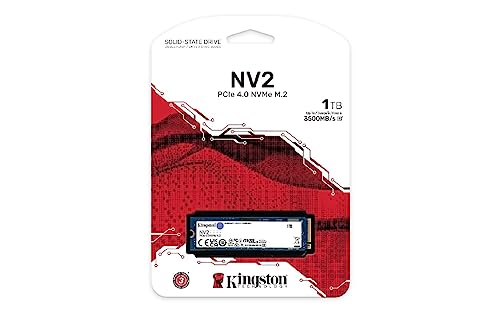Kingston Nv2 1Tb M.2 2280 Nvme Internal Ssd | Pcie 4.0 Gen 4X4 | Up To 3500 Mb/S | Snv2S/1000G #TOP2