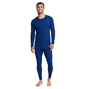 DANISH ENDURANCE Thermo Ondergoed van Merinowol voor Heren, Shirt met Lange Mouwen, Leggings & Thermoset, Vochtafvoerend…