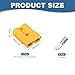 MECCANIXITY Battery Power Connector,50A 6AWG 8AWG 10AWG 12AWG Wire Harness Plug Kit Battery Quick Connect/Disconnect Jumper Cable Plug Connectors for Winch Auto Car Trailer Driver,Yellow,4Set