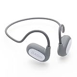BASN AirS1 Open Ear Headphones Air Conduction Headphones, Wireless HiFi Sound Earphones with 16.2mm Driver, Sport Headset Built-in ENC Mic for Clear Calls, Perfect for Outdoor Activities (Gray-White)
