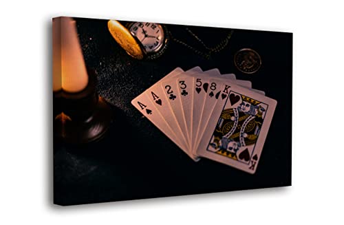 Spiritualhands Canvas Art Video Game Room Decor For Adults, Board Game Wall Decor Video Game Posters, Gamer Room Decor For Boys Bedroom, Game Tile Wall Art For Basement Game Room Decor (Game Room Cards, 40" X 60" - Ready To Hang) #TOP11