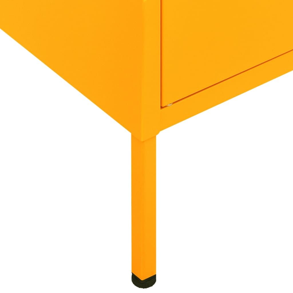 vidaXL Armadietto Giallo Senape 80x35x101,5 cm in Acciaio