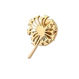 タンポポの種 ブローボールブローチ ステンレススチール リボンボタン スーツバッジ メンズ レディース ギフト, free size, ステンレス鋼, 宝石 na