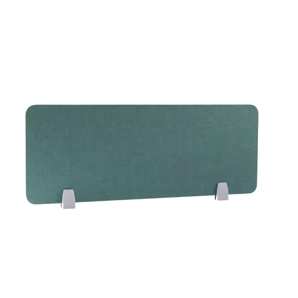 THKSGIV Desk Privacy Divider, Panel Acoustic Freestanding Divider Partition Noise Reducing Lightweight With Support Feet For Table(Green-B,30X100CM)