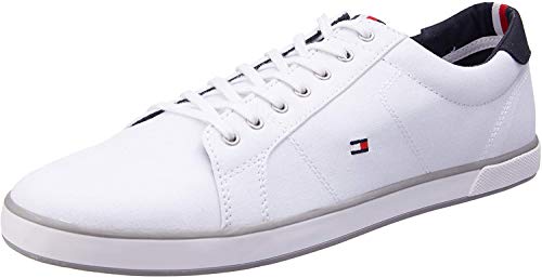 Tommy Hilfiger Men Vulcanised Trainers, White (White), 42 EU