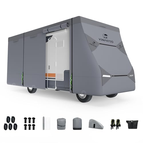 Class C RV Cover Extra Thick 7 Layer Top, Fits 20'-23' RV, Heavy Duty Windproof Class C Cover,