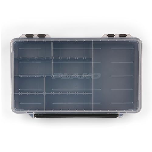 Image of Plano StowAway 3700 50 /50 Split Stow Tackle Box, with Corrosion-Preventive Rustricor, Single Latch Design, Transparent DuraView Lid, Stackable Storage for Fishing Bait, Lures and Gear