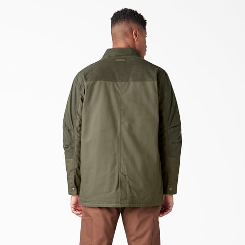 Image of Dickies mens Tradebuilt Wax Coated Canvas Chore Coat
