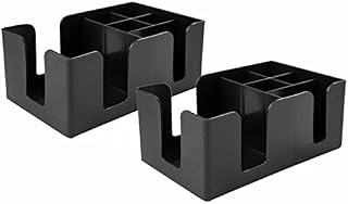 Bar Caddy SZHTFX Storage Napkin and Straw Holder, Stirrers & Cocktail Accessories Holder, Bar Tidy, Bar Condiment Caddy, Table Storage Organiser2PCS