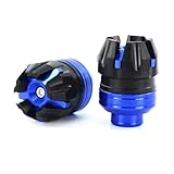 1 par de Protectores de suspensión Delantera for Motocicleta, de aleación de Aluminio, Almohadillas de protección anticaída for Horquilla Delantera.(Blue-1Pair)