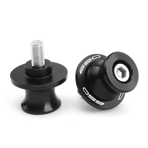 Diabolos Béquille de Stand Diabolo Moto pour Kawasaki Z650 pour Ninja 650 Z650RS À Partir De 2017 Protections De Bras Oscillant Et Vis De Béquille(Le Noir)