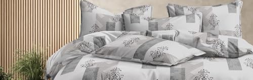 Image of 300 TC Cotton Feel Glace Cotton Fully Elastic Fitted Bedsheet Single Size Bed with 1 Pillow Cover (36 inch x 78 inch inches, Silver Lattice)