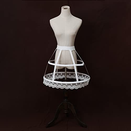 Image of Women Crinoline Petticoat Hoops Skirt Short Half Slip Underskirt for Girls Wedding Bridal Underskirt Slip