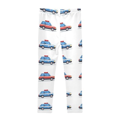 Boccsty Handcuffs Warning Lights Police Car Girls Leggings Kids Yoga Pants Dance Active Tights 4T2