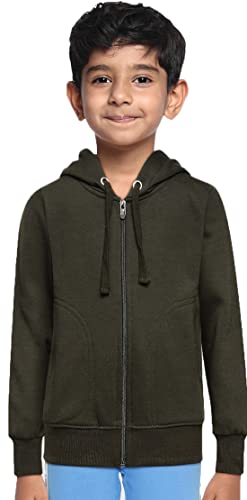 Image of ADBUCKS Rich Cotton Full Sleeves Zipper Jacket with Hoodies for Boys