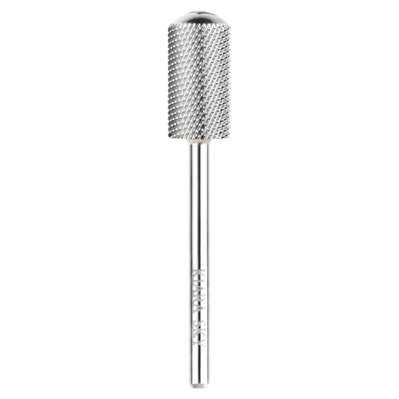 Foret fin pour ponceuse ongles en acier inoxydable Kiara Sky grand modèle argent tête lisse