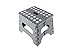 Taburete Plegable Multiusos,Escalón con Mango, hasta 120 kg, para Cocina, baño, jardín. (Gris, 21x17x18cm)