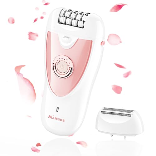 Smooth Glide Epilator for Women, 2-in-1 Facial Epilator for Women with LED, Wet/Dry Hair Remover...