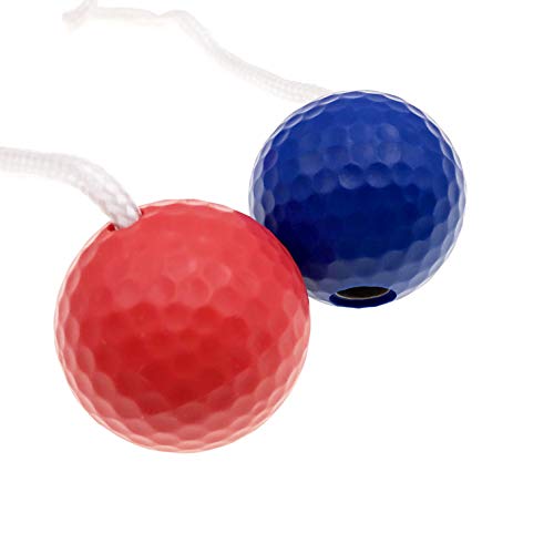 JAPER BEES Ladder Ball Replacement Balls Rubber Set-New Designed Soft Bolas Rubber Golf Ball Red-Blue