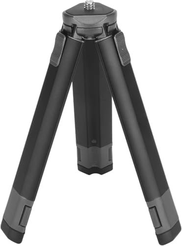 Image of SHOPEE Extendable Mini Metal Compact Desktop Tripod Stand Handle Grip with 1 /4 inch Screw - Universal Small Tabletop Tripod for DSLR Camera, Gimbal, Action Cam, Camcorder, Microphone, LED Light, etc