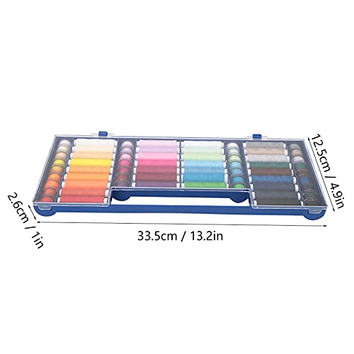 Kit de 64 hilos de coser de poliéster con estuche miniatura 3
