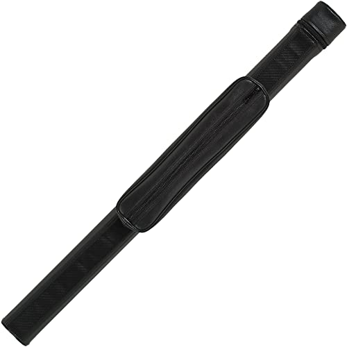 Action ACNP11 1x1 Rectangular Hard Vinyl Cue Case, Single Pool Stick Billiards Traveling Cue Case, Black