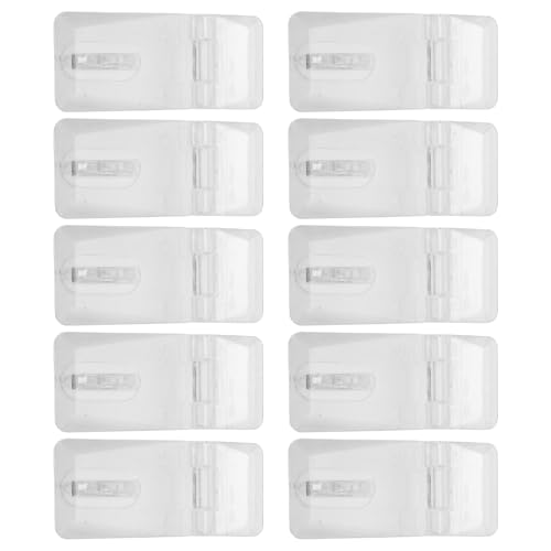 Gadpiparty Juego de 20 cierres de acrílico transparente para equipaje y maletas, cerraduras de hebilla transparente, bisagras de cierre de caja resistentes, prácticos clips de seguridad transparentes