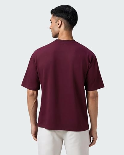 Image of Wellbi Bamboo Oversized Half Sleeve T-Shirt for Men | Naturally Antibacterial & Eco-Friendly | Breathable Organic Bamboo Cotton Blend | Moisture-Wicking Sustainable Wear