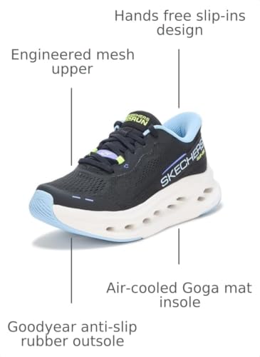Image of Skechers Women's Max Cushioning Glide Step Caledonia Hands Free Slip-ins | Max Cushioning, Hands Free Slip-Ins, Air-Cooled Goga Mat Insole, Glide Step Midsole, Goodyear Rubber, Machine Washable