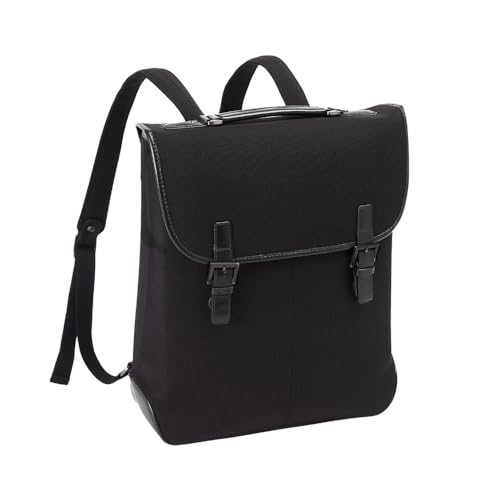 本革サフィアーノ リュック GOLDMEN TRANSIC レザー 黒【中古】 本革サフィアーノ リュック GOLDMEN TRANSIC レザー 黒【中古