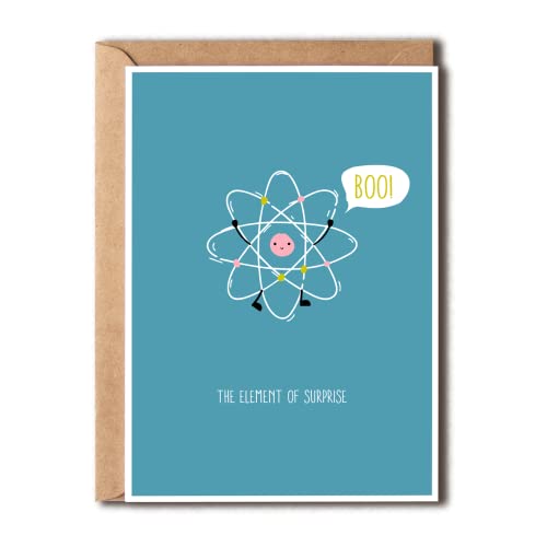 The Element Of Surprise - Science Birthday Card - Elements Card - Funny Birthday Card - Science Puns - Science Card - Chemistry Birthday Cards #TOP6