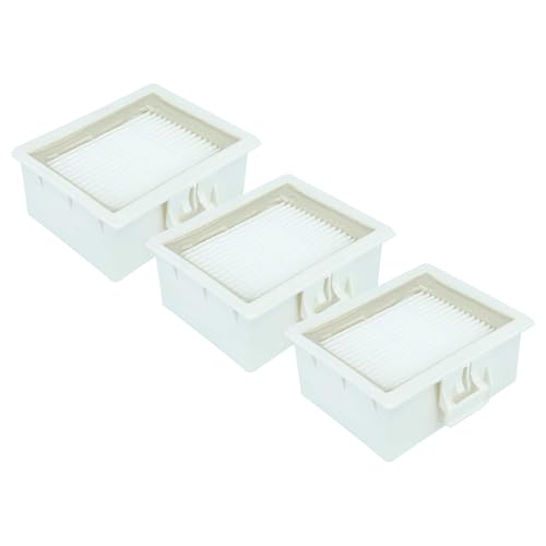 Filtre d'évacuation HEPA compatible Siemens VSZ3 - Pack de 3 filtres vhbw blanc