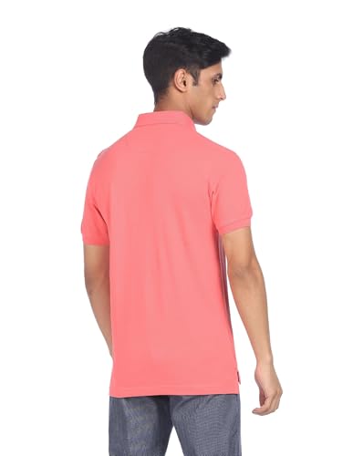 Image of U.S. Polo Assn. Slim Fit Polo T-Shirt for Men- Ribbed Collar, Pique Knit - Half Sleeves Casual Mens Tshirt