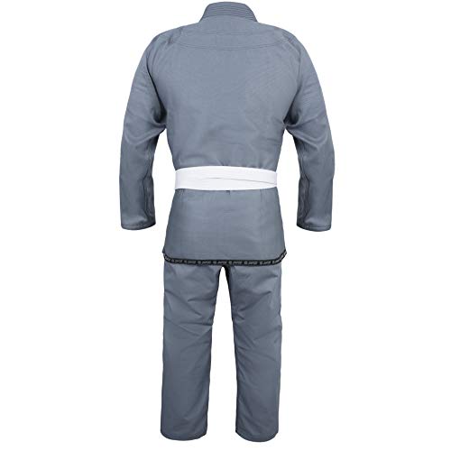 Zafco Sports Brazilian Jiu Jitsu Gi BJJ Gi for Men & Women Grappling gi Uniform Kimonos Light, Preshrunk, with White Belt