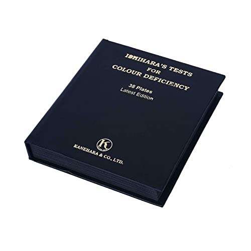 Ishihara Test Chart Books for Color Deficiency 38 Plates | Latest Edition with User Manual | Includes One Eye Occluder