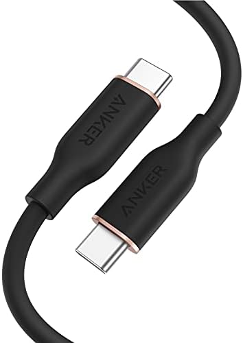 Anker USB-C to USB-C Cable, 643 Cable 100W 6ft, USB 2.0 Type C Charging Cable Fast Charge for MacBook Pro 2020, iPad Pro 2020, iPad Air 4, iPad Mini 6, Galaxy S21, Pixel, Switch (Midnight Black)