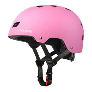 Afranti Casque Vélo Enfant Filles Garçons 3-14 Ans Casque Enfant Vélo CE Certifié Réglable Anti-Choc Protection Roller Enfants Cyclisme Trottinette
