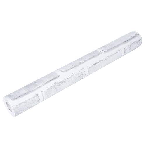 RASTKY Papel Pintado de Ladrillo Despegar y Pegar, Papel Pintado con Patrón de Ladrillo Blanco, Sala de Estar, Dormitorio, Restaurante, Adhesivo de Pared Autoadhesivo, Pared Extraíble