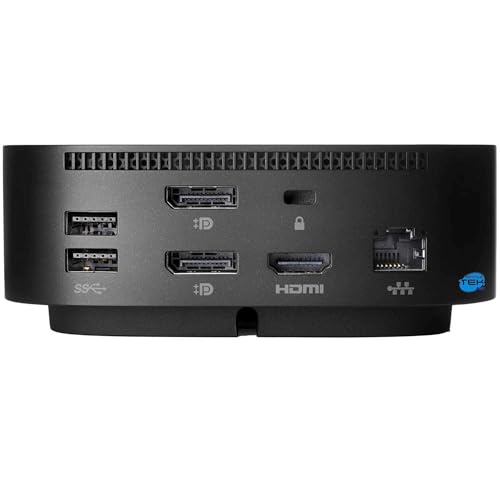 Dock estación de acoplamiento SIMPLETEK reacondicionado para HP Elite con conectividad USB y HDMI 3