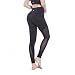 Black Leggings for Women Sexy Capri Yoga Pants Power Flex Tummy Control Workout Tights Fitness