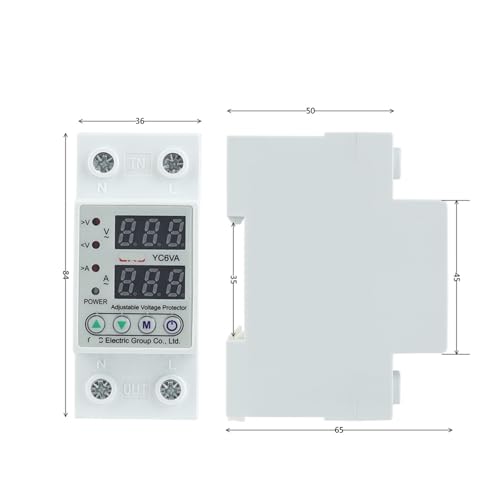 Protector de sobrecorriente regulable con pantalla dual de apagado automático digital para hogar 2