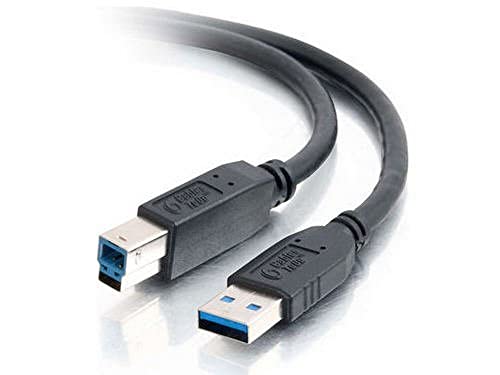C2G Legrand USB 3.0 Cable, USB A to B Cable, Black Data Transfer Cable, 3 Meter (9.84 Feet) C2G USB Cable, 1 Count, C2G 54175