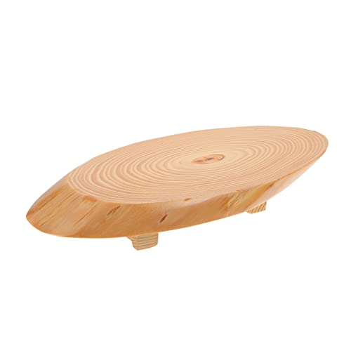 Plato de sushi de madera LIFKOME color caqui miniatura 1