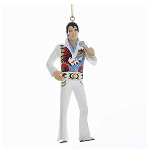 Kurt Adler ELVIS DRAGON WHITE SUIT ORNAMENT