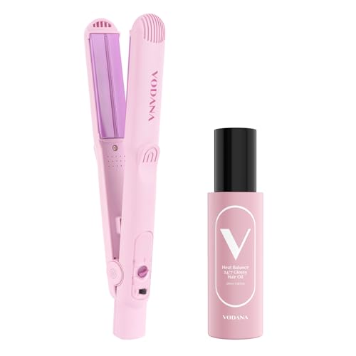 VODANA Professional Hair Irons Bundle 1 pulgada Lavanda miniatura 1